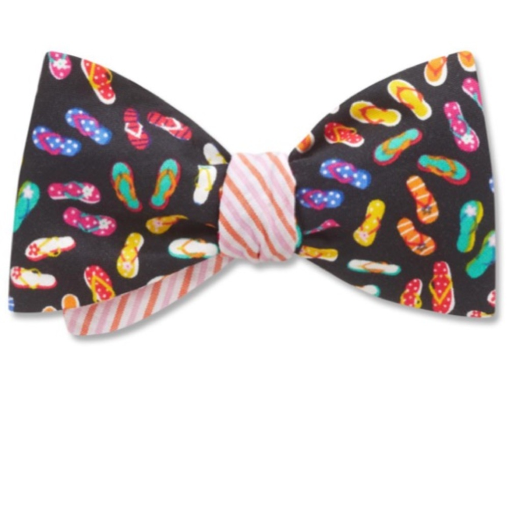 🍁NWT Beau Ties of Vermont Fun Flip Flop Bow tie